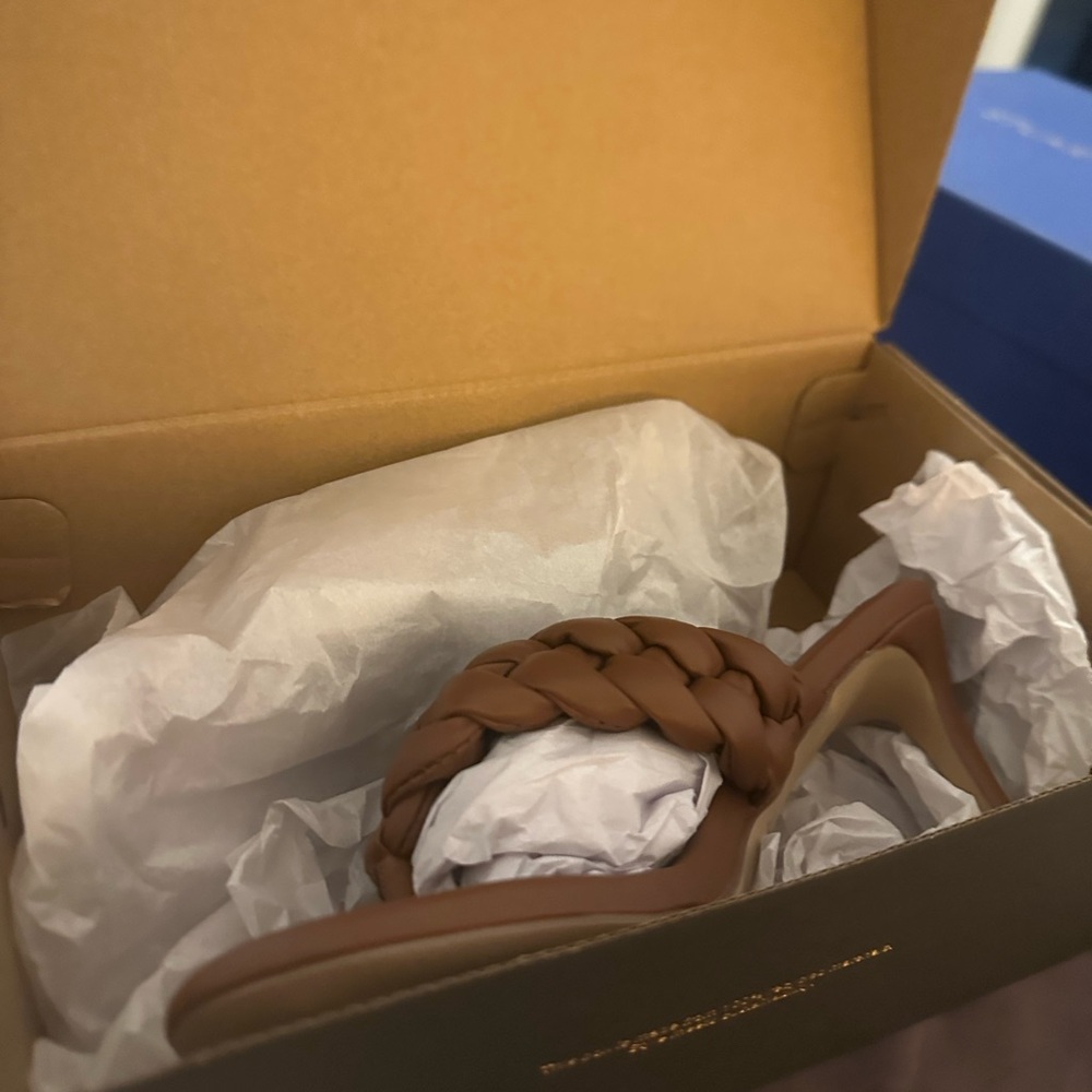Braided Brown Women's Sandals